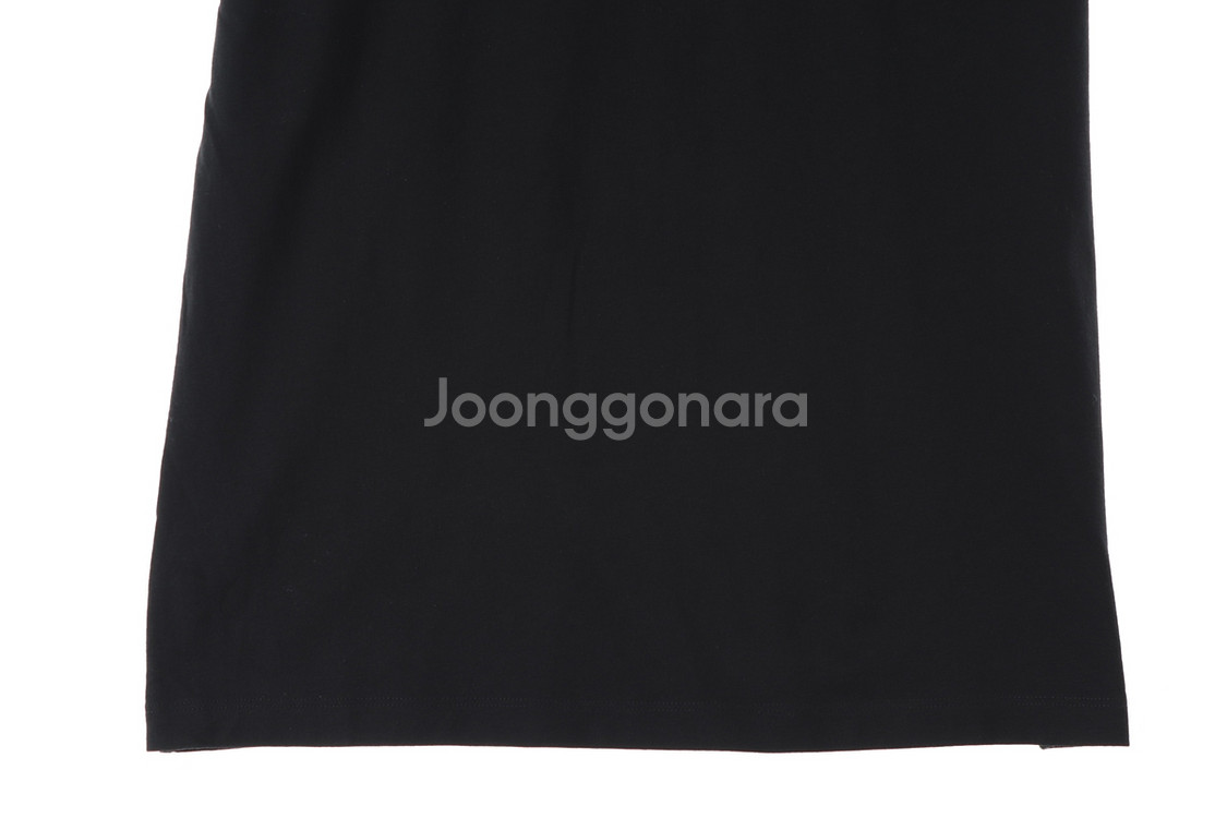 (S-M) 코스 반팔 티셔츠 블랙 무지--2