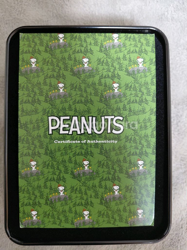 스누피 1온스 색체 실버바 은화 기념--4