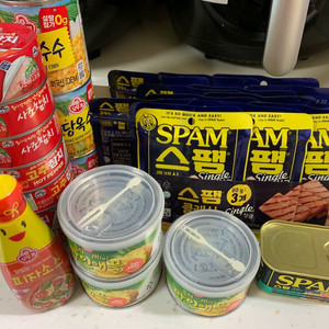스팸싱글클래식,사조고추참치,파인애플,초당옥수수
