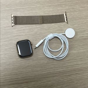 애플워치10 티타늄 46mm 골드 S급 밀레니즈루프