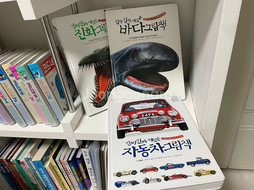 진짜 진짜 재밌는 자동차 그림책 외 2권 총3권--1