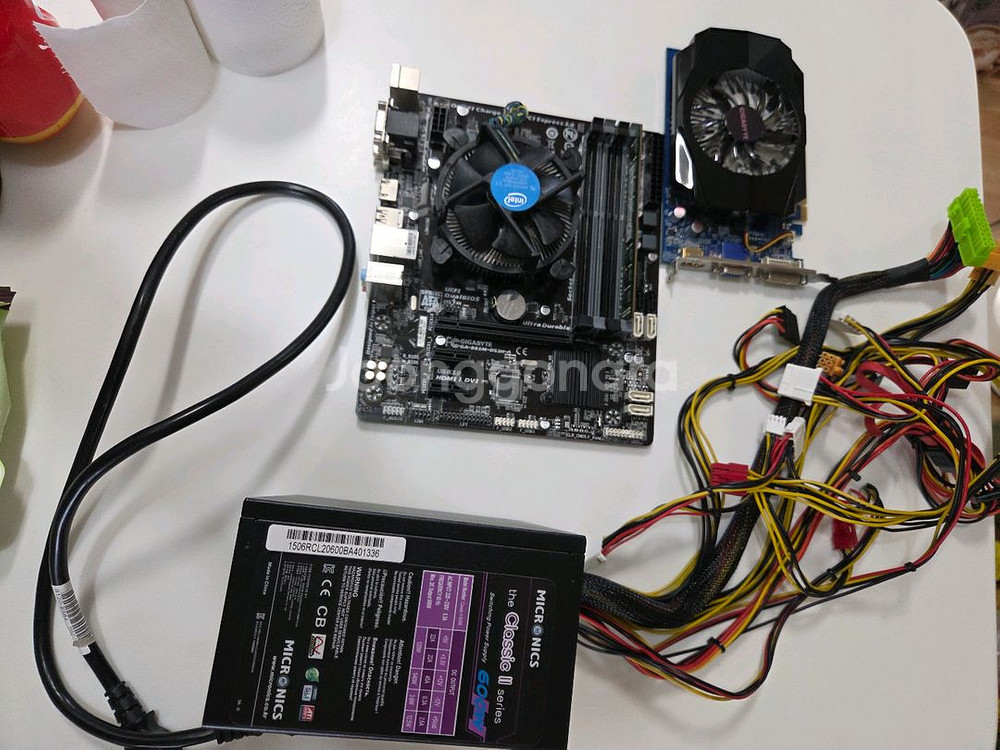 CPU + 메인보드 + 그래픽카드 + 램 + 파워 판매--0