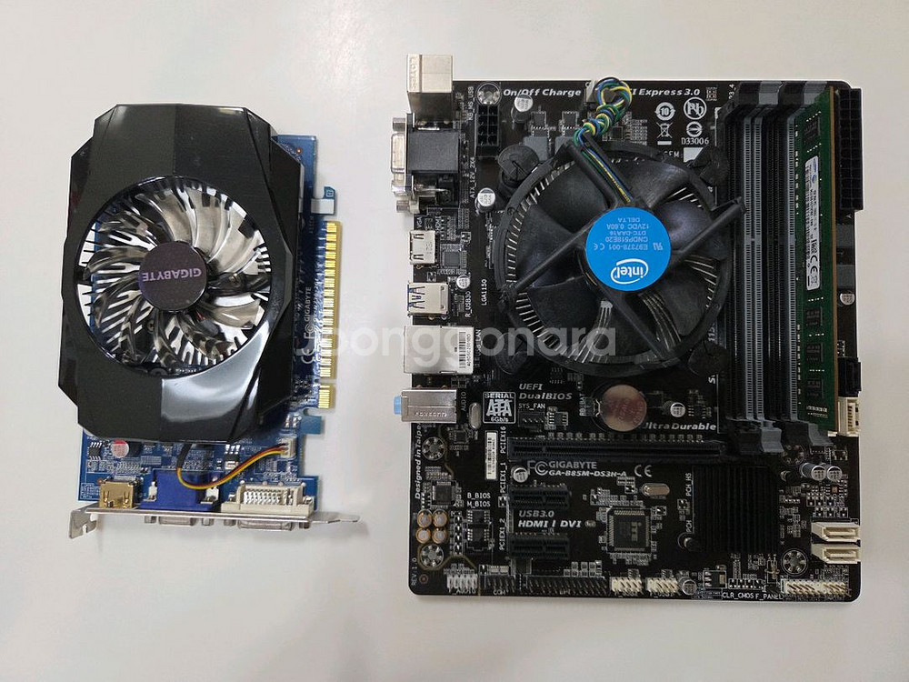 CPU + 메인보드 + 그래픽카드 + 램 + 파워 판매--8