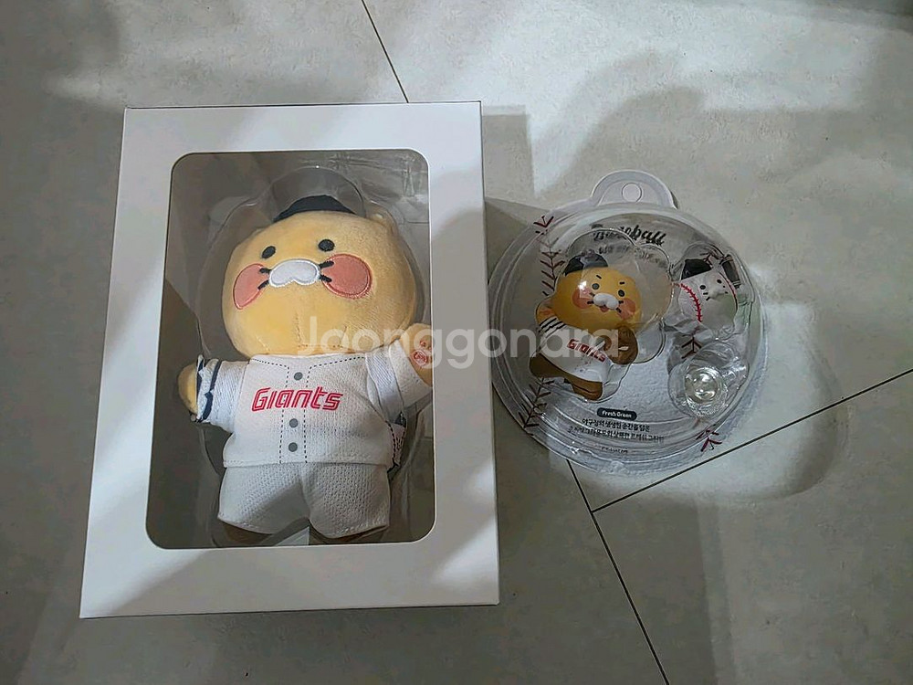 kbo 춘식이 롯데 자이언츠 춘식이 키링 인형+방향제--0