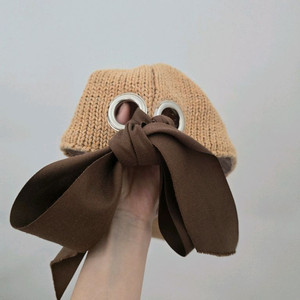 라탄 리본 모자