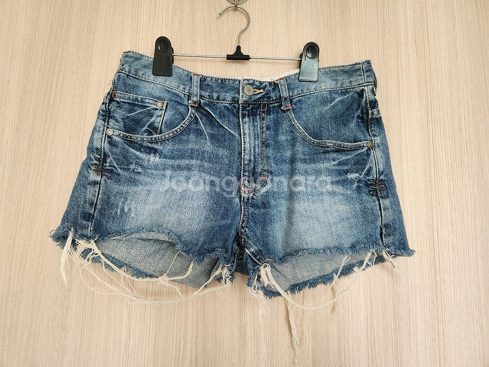 여자청반바지 여름청바지 27~28--0