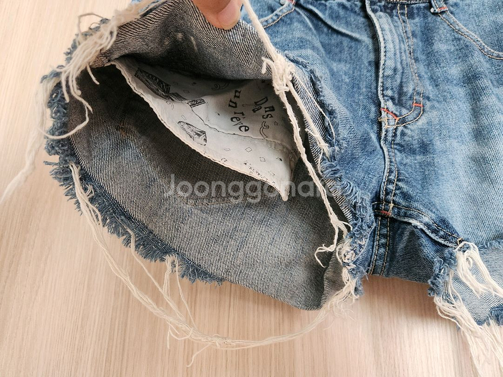 여자청반바지 여름청바지 27~28--3