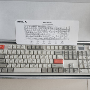 다얼유 A104 pro 키보드(베이지)