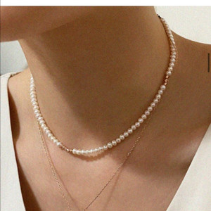 보스크 진주 목걸이 14k /38cm