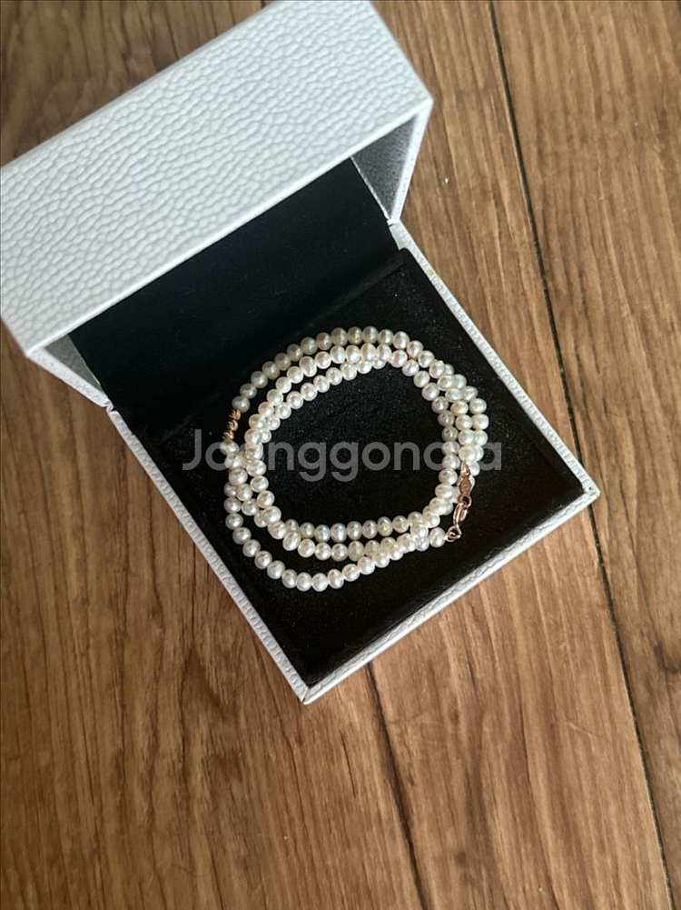 보스크 진주 목걸이 14k /38cm--2