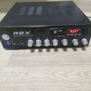 렉스 REX-202 스테레오 믹싱미니 앰프