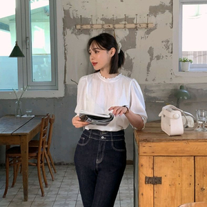 리리앤코 골지 퍼프 반팔티 이미지