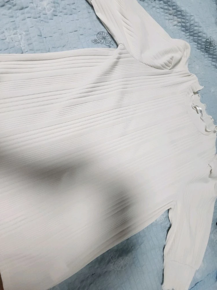 리리앤코 골지 퍼프 반팔티 이미지