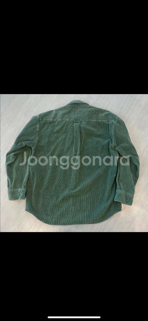 90s 미국빈티지 카키 WE 코듀로이 셔츠--2