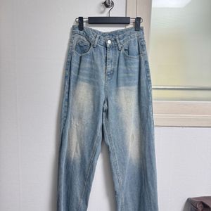 연청 와이드 데님 바지 (s)