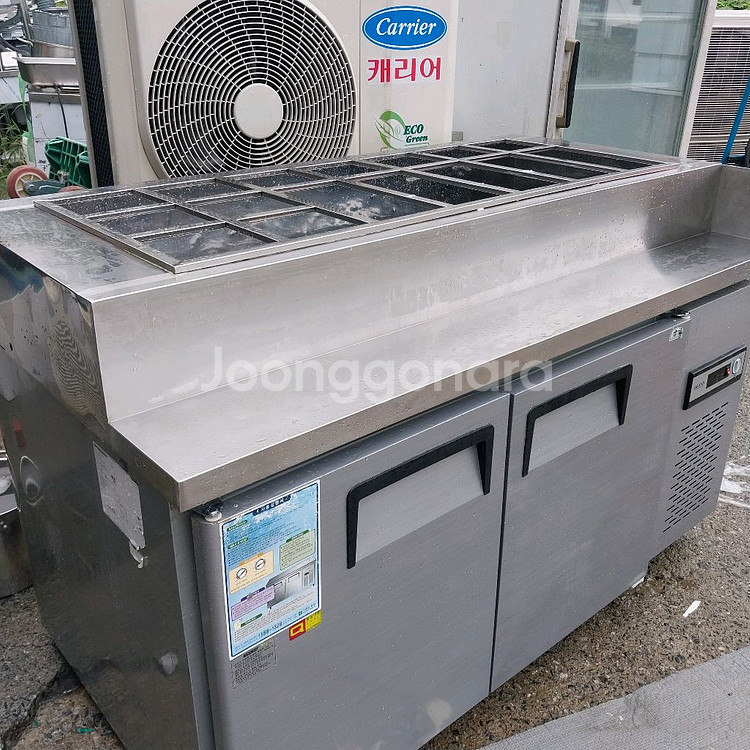 우성 1500 토핑냉장고 16칸 상태최상 반찬냉장고 김--1