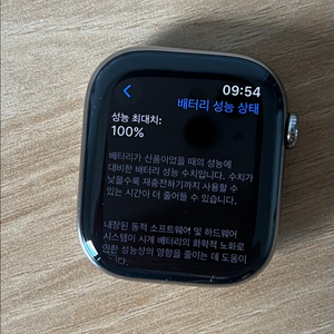 애플워치10 46mm 티타늄내추럴, 42mm랑도 교환