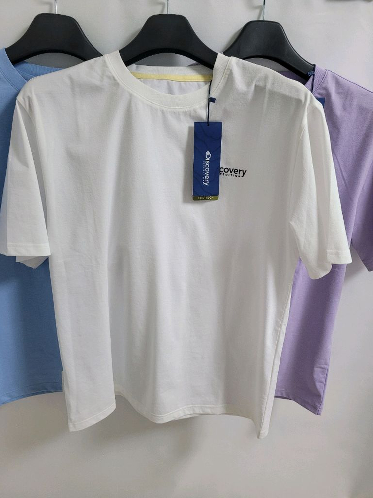 새상품)디스커버리 공용 세미오버핏 반팔티 95~110--3