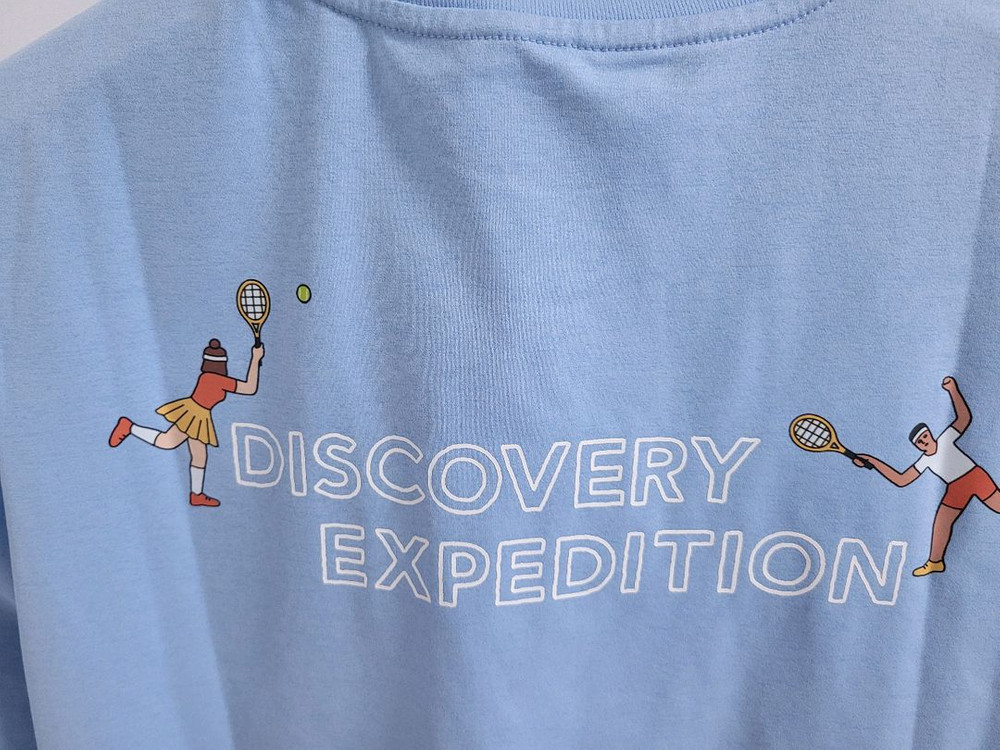 새상품)디스커버리 공용 세미오버핏 반팔티 95~110--6