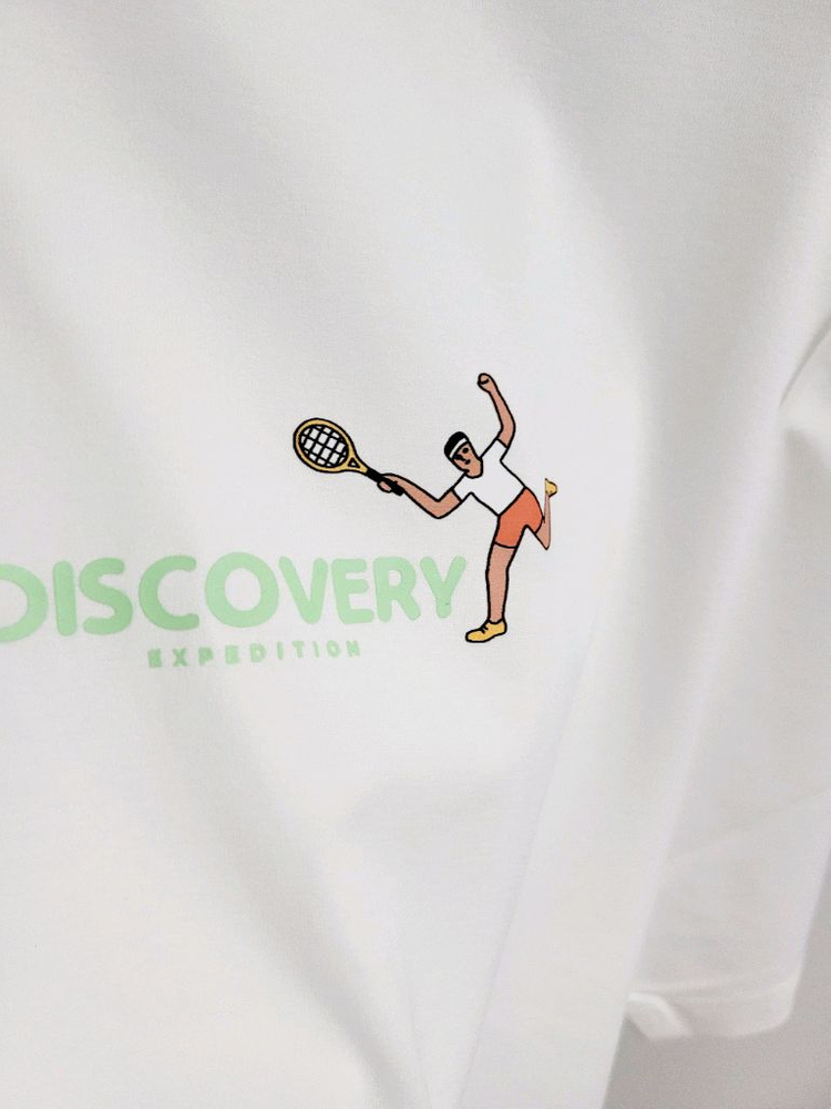 새상품)디스커버리 공용 세미오버핏 반팔티 100,110--2