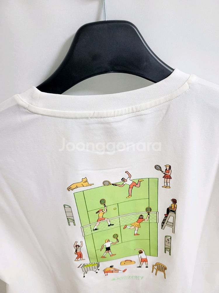 새상품)디스커버리 공용 세미오버핏 반팔티 100,110--6