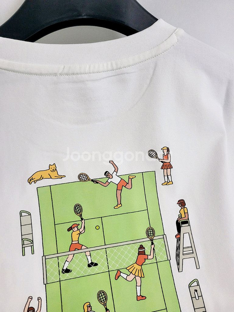 새상품)디스커버리 공용 세미오버핏 반팔티 100,110--7