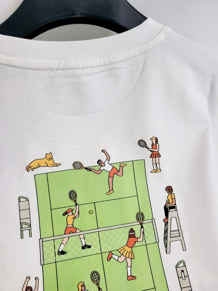 새상품)디스커버리 공용 세미오버핏 반팔티 100,110--7