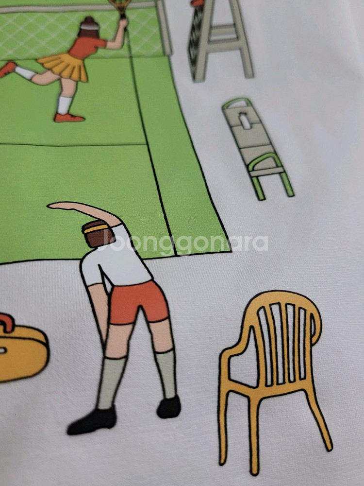 새상품)디스커버리 공용 세미오버핏 반팔티 100,110--9