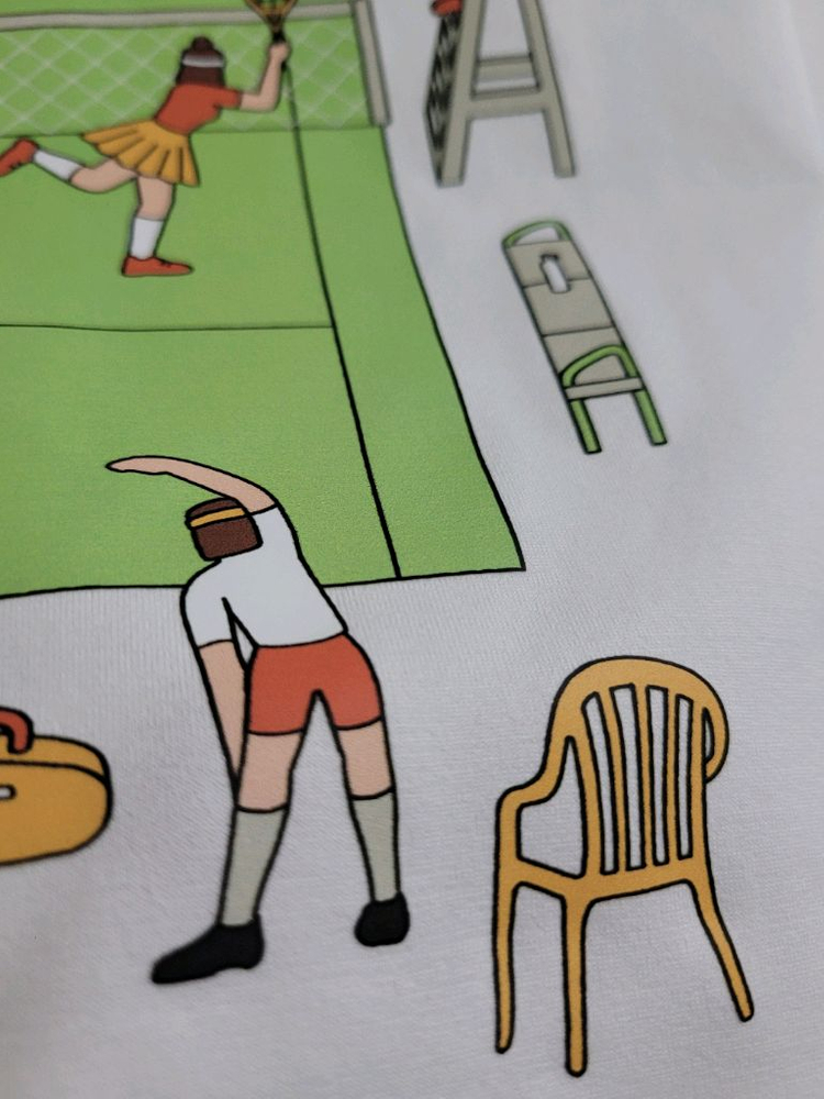 새상품)디스커버리 공용 세미오버핏 반팔티 100,110--9