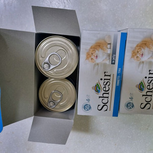 Schesir(쉐시르) 고양이 젤리 참치+쌀 혼합 캔