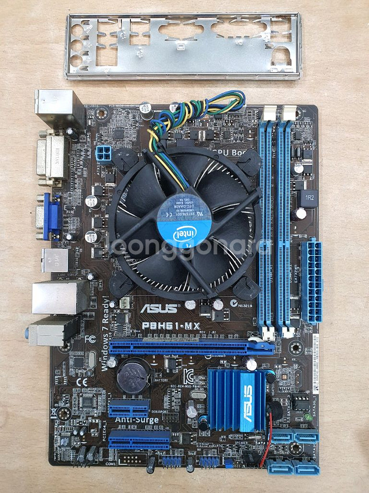 i5 2500 CPU와 ASUS P8H61-MX 메인보--0
