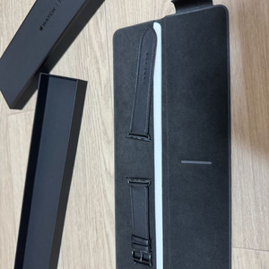 애플워치 에르메스 가죽 스트랩 누아르 블랙 가죽스트랩