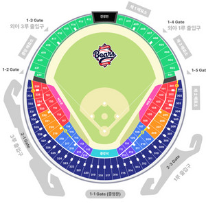 8월16일 17일 토,일 잠실 두산 vs 기아 외야석