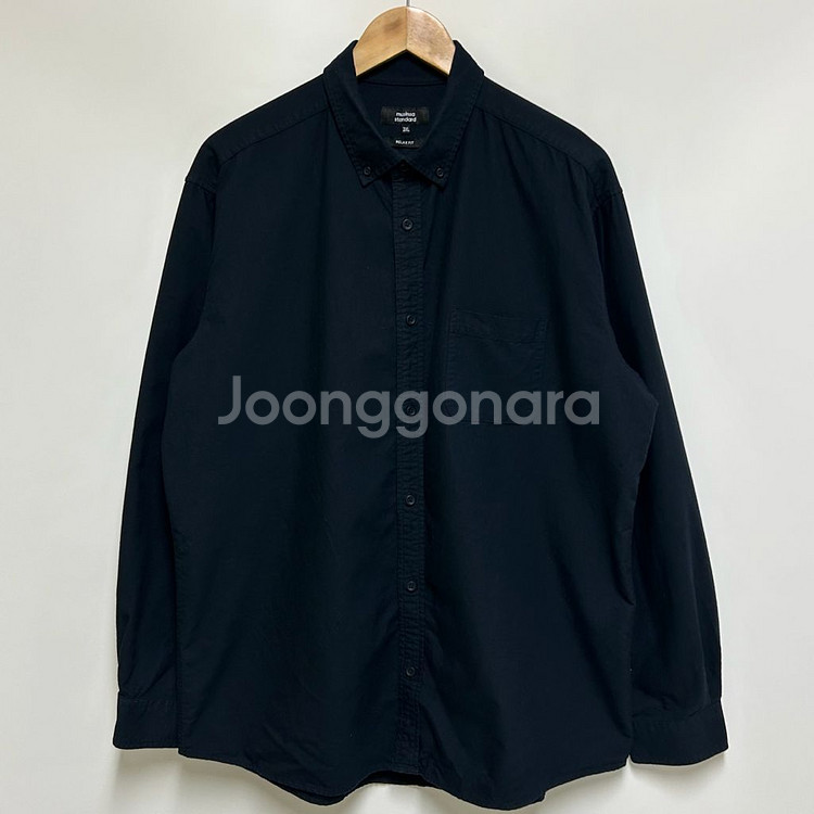 [남자 115]무신사스탠다드 릴랙스핏 네이비 셔츠--0
