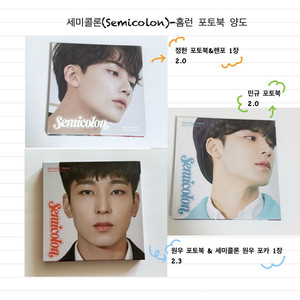 세븐틴 초회한정 세미콜론 홈런 앨범 정한 원우 민규양도