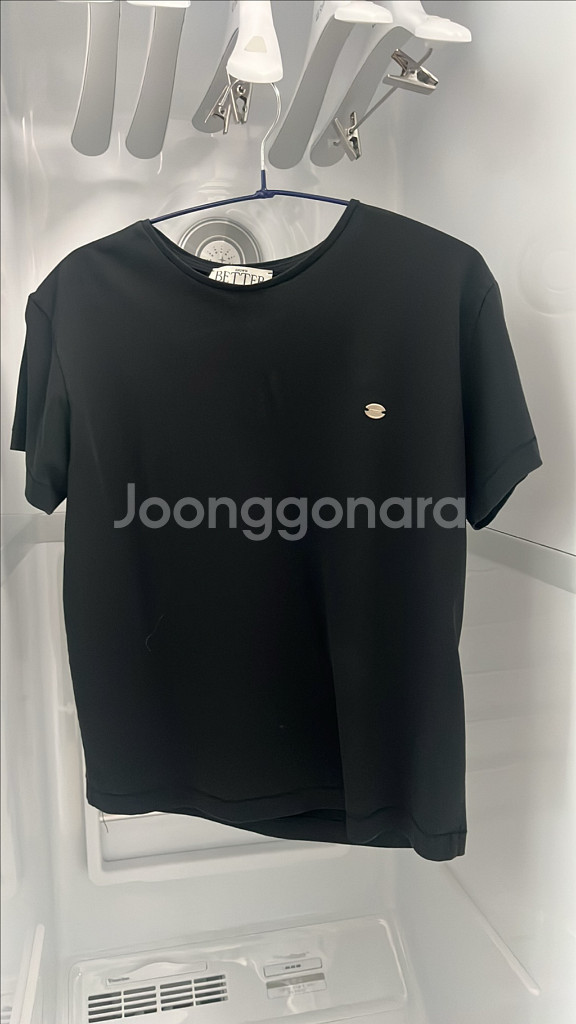 노운베러 소프트 베이직 로고 티셔츠 (블랙)--1