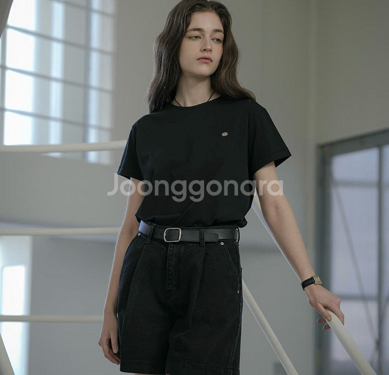 노운베러 소프트 베이직 로고 티셔츠 (블랙)--0