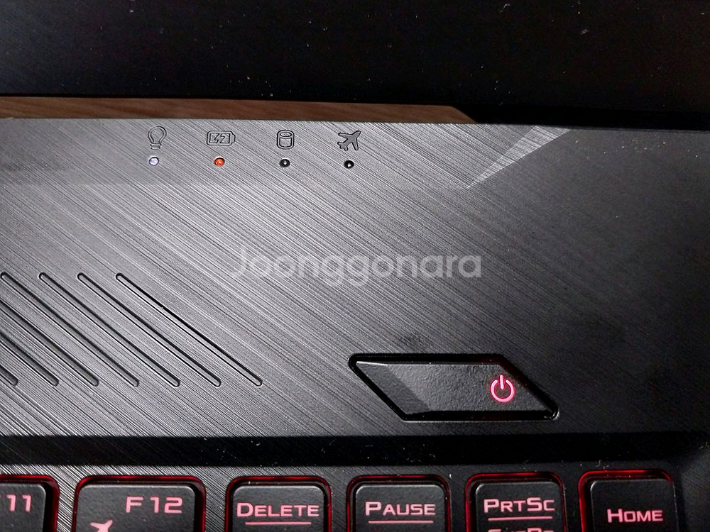 게이밍노트북 부품용 전원들어옴 무료배송--4
