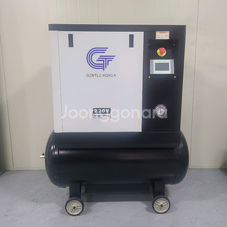 전시상품 5마력 스크류 콤프레샤 단상 220v--0