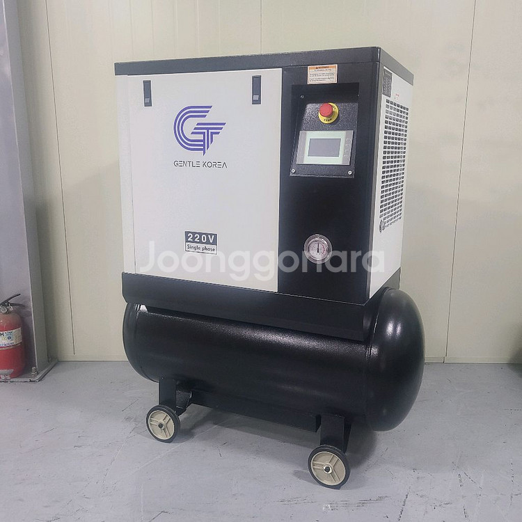전시상품 5마력 스크류 콤프레샤 단상 220v--1