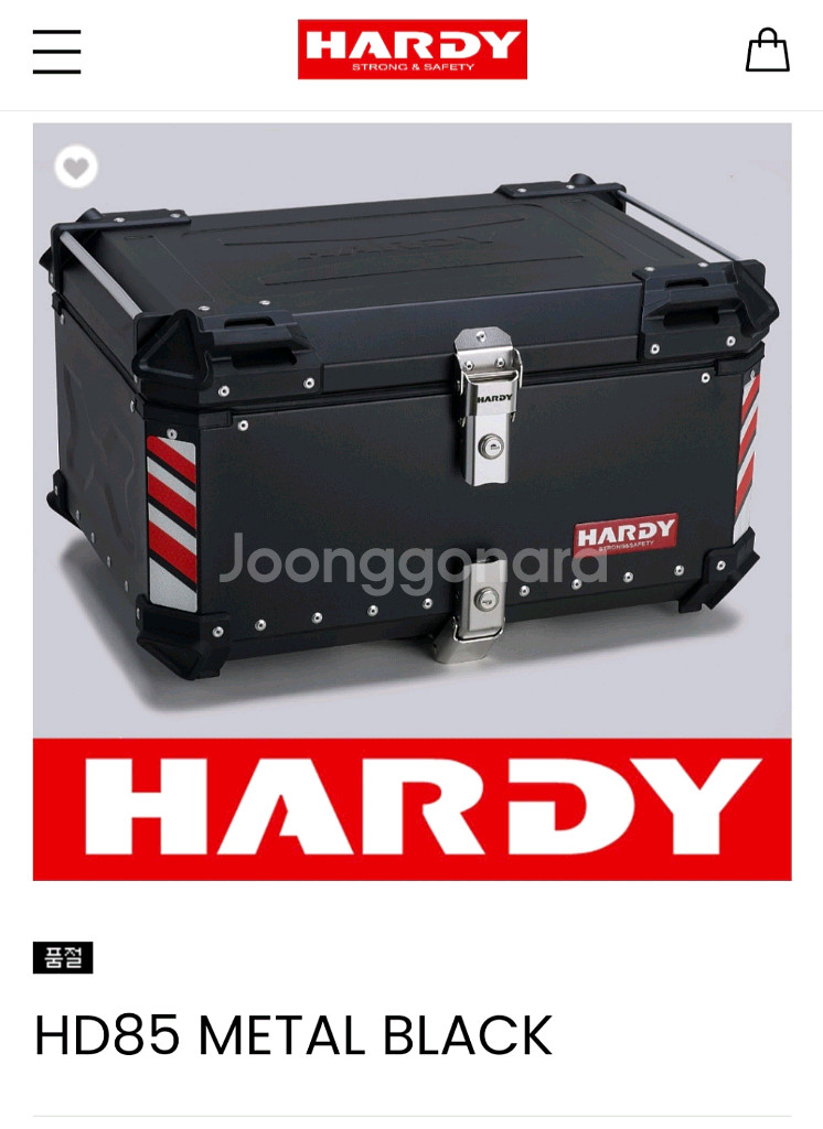 새상품) HARDY HD85 메탈 블랙 탑박스--7