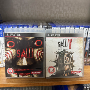 PS3 쏘우 1, 쏘우 2 피와 살 세트판매