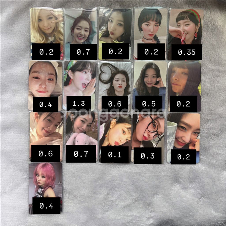 레드벨벳 아이린 슬기 웬디 조이 포카--0