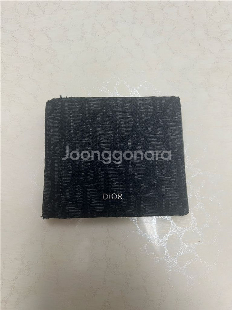 Dior디올 오블리크 컴팩트 남자 반지갑 자카드--0