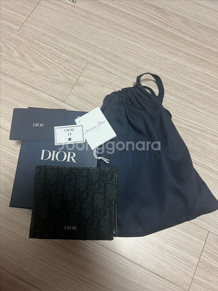 Dior디올 오블리크 컴팩트 남자 반지갑 자카드--3