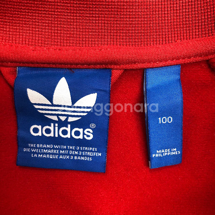 아디다스 오리지널 슈퍼스타 트랙탑 레드 100 (L)--8