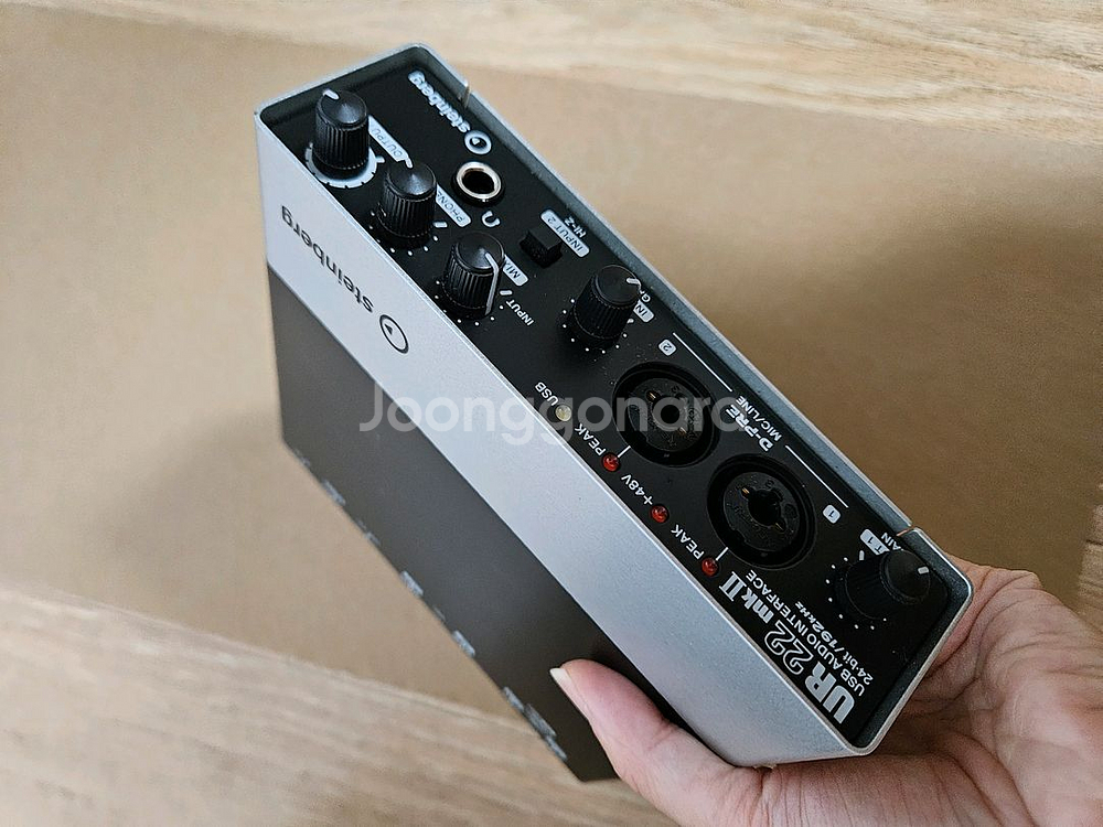 스테이버그 ur22mk2와 콘덴서마이크, 해드셋 세트--1