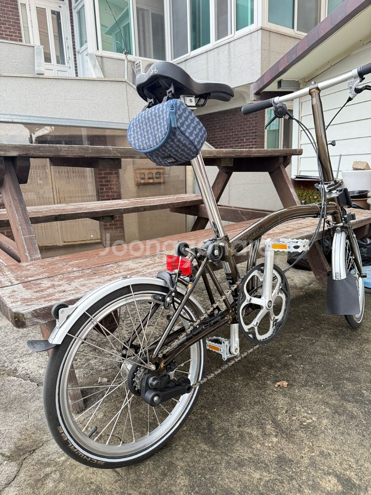 브롬톤C라인 블랙라커 로우바 2단 기업--4