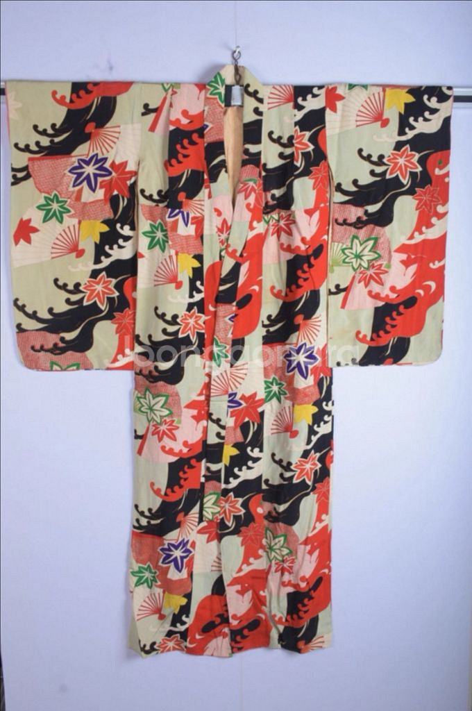 희귀 빈티지 기모노 전쟁 전(추정) 소장품--0