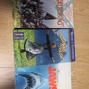 무료배송 비디오테이프 VHS 죠스 사운드오브뮤직